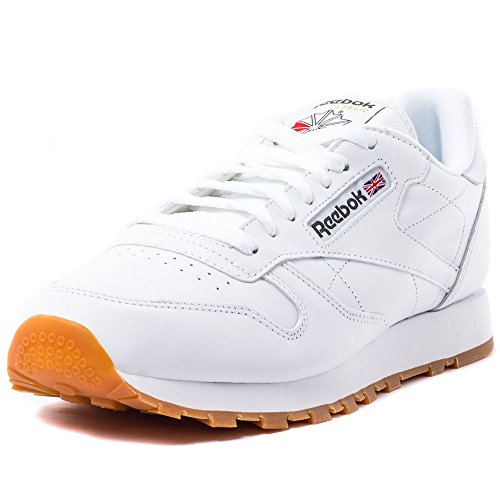 Reebok Cl Lthr, Zapatillas de Deporte Hombre, Blanco INT White Gum INT White Gum, 42.5