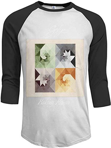 Sbvsdghfhgs Gotye Making Mirrors Men's 3/4 Sleeve Raglan Baseball T Shirts Black,Black,XX-Large