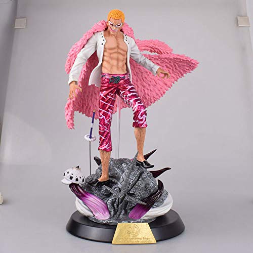 SDFDSSR Anime Doll Donquixote Doflamingo Xiaotang Hecho a Mano Versión Estatua Muñeca Escultura Juguete Decoración Modelo Muñeca Altura 14.5in 37cm