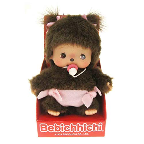 Sekiguchi 235380 - Bebichhichi muñeca con pañales (15 cm), Color Rosa