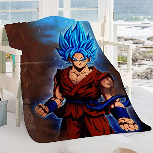 SEMZUXCVO Dragon Ball Z - Manta de bebé para niños y adultos, 153 x 130 cm