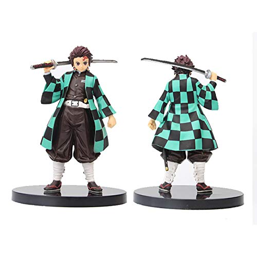 shuaiyin Kamado Tanjirou Figura 16cm - Figura De Acción De PVC Demon Slayer, Figura Modelo De Estatua De Kimetsu No Yaiba, Decoración De Escritorio De Muñeca Linda, Colección De Personajes De Anime