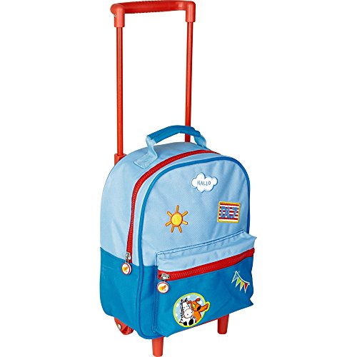 Spiegelburg 14534 Mini Trolley Mini Mochila Infantil Azul 'Hallo' Divertidos Animalitos Serie Die Lieben Sieben