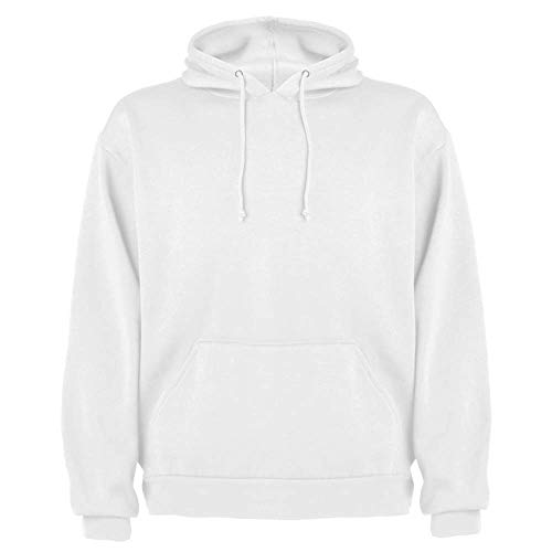 Sudadera Blanca con Capucha para Hombre (L)