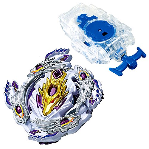 Takara Tomy Beyblade Burst B-110 Starter Bloody Longinus .13.JI Beyblades Stater Set con B-99 Bey String Launcher L blanco transparente