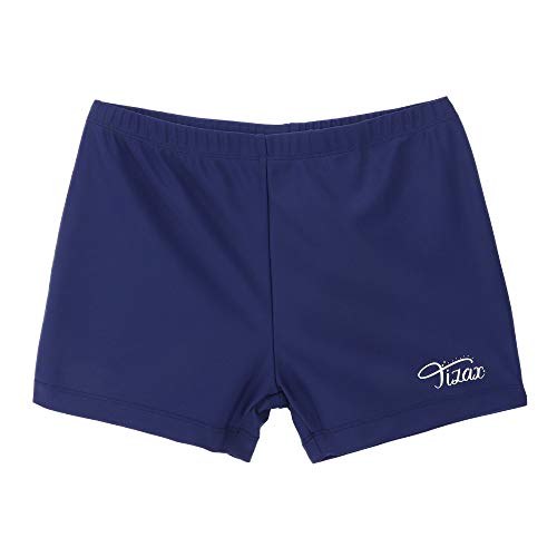 TIZAX Boxers de Natación para Niños UPF 50+ Protección Solar Bañador para Niño Azul Marino 9-10 años