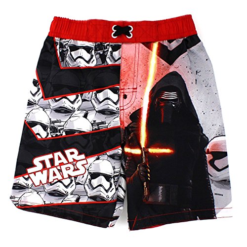 Trajes de ba?o de Star Wars Boys Swim Trunks (4, Kylo Ren Black)