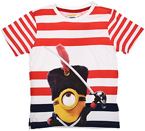 Universal Studios - Camiseta de manga corta - para niño Rojo De Rayas 3 años