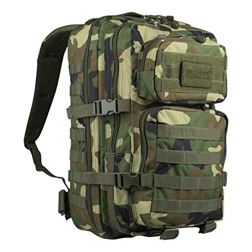 US Assault Pack - Mochila, color woodland, tamaño Farbe