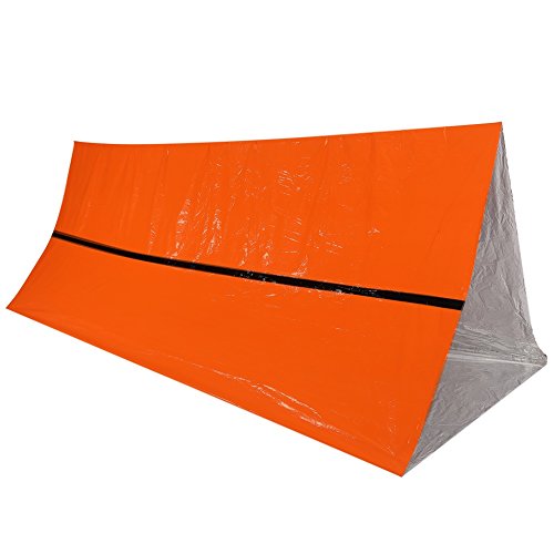 VGEBY Survival Shack - Tienda de campaña de supervivencia para 2 personas, refugio térmico de Mylar para clima frío, ligero e impermeable