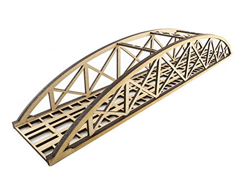 War World Scenics - Puente Tipo Arco Bowstring de vía única 400mm sin Detalles - Modelismo Ferroviario OO/HO, Maquetas