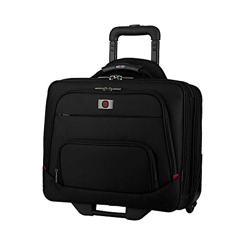 Wenger SPHERIA 605978 - Funda para portátil de 16 Pulgadas, Ruedas de 2,5 Pulgadas con Compartimento para la Noche, Color Negro