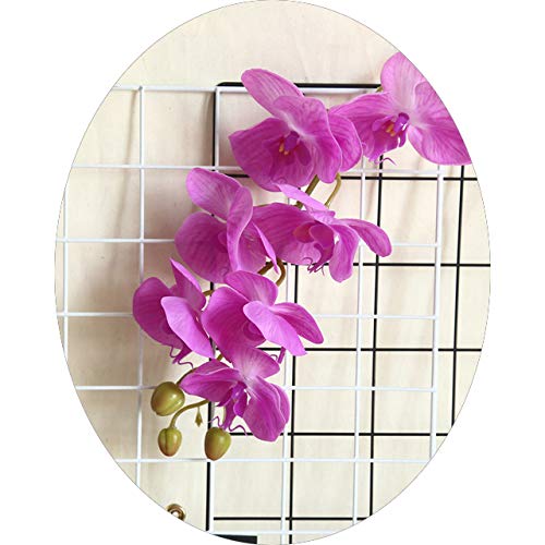WFGT Large Latex 3D Printing Orchids White Artificial Flowers Hand Feel Simulation Orchid Flower for Home Wedding Decoration Flores