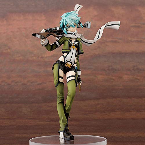 WISHVYQ Sword Art Online Sword Art Online Modelo de Anime Asada Shino Asada Shino Modelo Figura en Caja Versión Escultura Decoración Estatua Muñeca Modelo Altura 22cm