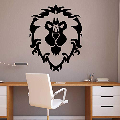 XCSJX Alianza Wall Car Sticker Kids Room World of War Craft Game Car Laptop Decal Wow Juego Sala de Estar Dormitorio Decoración de vinilo56cmx45cm