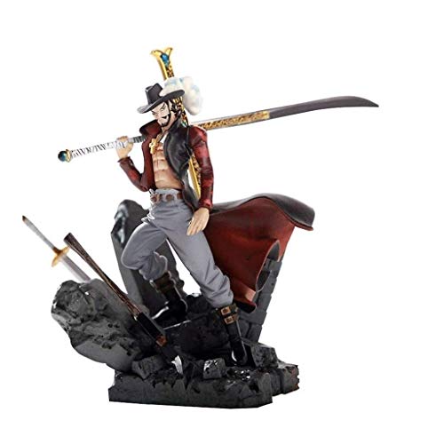 Yanshangqi De una Pieza Dracule Mihawk Batalla Escena PVC Figure - 5,9 Pulgadas