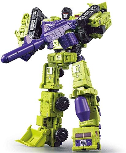 ZJXYYYzj Juguetes de deformación, Generaciones 6en1 Transformación de Juguete Wars deformación Guerreros Serie Devastator Figura-Combinar Juegos de Juguete del Carro