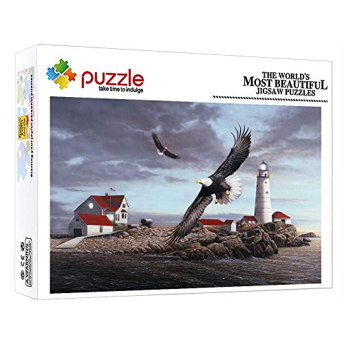 ZTCLXJ 1000 Piezas Puzzles Puzzle Infantiles Ecológica De Puzzle Casa Torre De Vigilancia Halcón para Adultos Niños Adultos Niños Art para Regalo De Año Nuevo De Vacaciones De Invierno 38 × 26 Cm