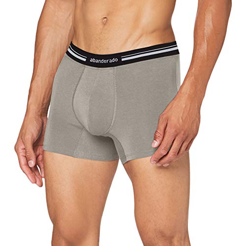 Abanderado Boxer con Cinturilla Extra Suave de algodón elástico, Gris (Gris Intenso 134), Large (Tamaño del Fabricante: L/52) para Hombre