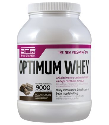 Aislado y caseina - Optimum Whey GMA Sports (Capuchino, 900g)