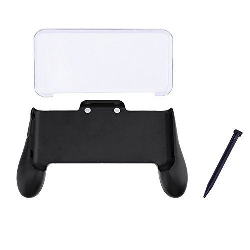 akaddy 3 en 1 empuñadura + funda de cristal + plástico lápiz capacitivo para Nintendo New 3DS LL 3DS XL consola