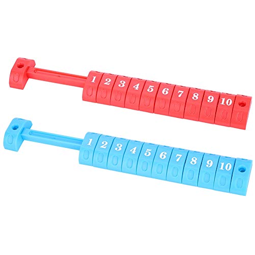 Alomejor Clasificación de fútbol de Mesa Competición de fútbol Juego de Mesa de futbolín Competitivo Interior Mini Mesa Juego Divertido 2pcs / Set(Red & Blue)