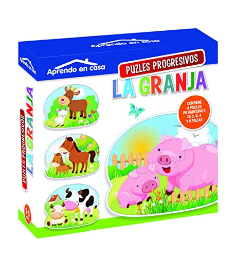 APRENDO EN CASA PUZZLES PROGRESIVOS: La Granja. Puzles Progresivos: 1