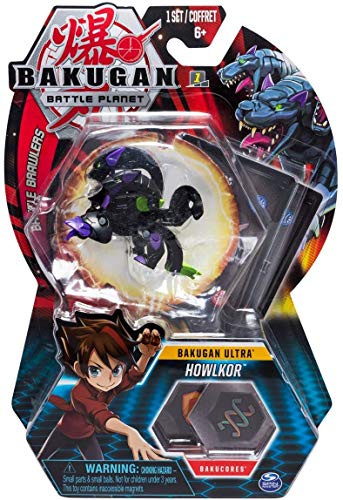 BAKUGAN – Howlkor – 8cm Figura de acción y Tarjeta de Trading