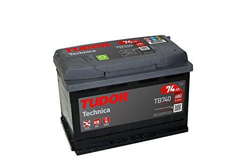 Batería para coche Tudor Exide Technica 45Ah, 12V. Dimensiones: 220 x 135 x 225. Borne izquierda.