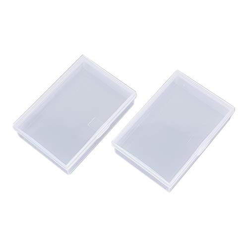 BELTI Poker 2pcs Caja de plástico Transparente Naipes Contenedor Caja de Almacenamiento de Tarjetas de póquer