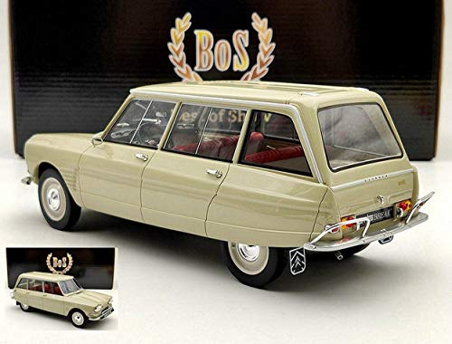 BOS MODEL BOS389 Citroen AMI 6 Break Beige 1:18 MODELLINO Die Cast Model Compatible con