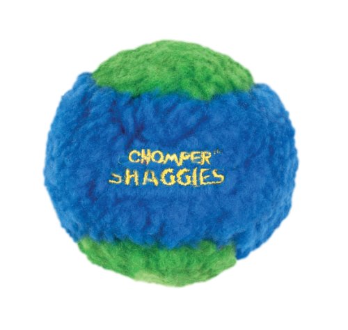 Boss Mascota Chomper shaggies Squeaker Bola Mascota Juguete, pequeño