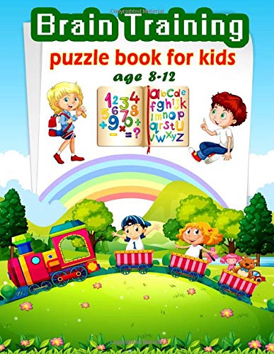 Brain Training: puzzle book for kids age 8-12 - Word search, Sudoku, Word Scramble, Mazes, Draw and Coloring pages