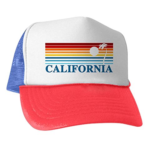 California – Gorra de camionero, gorra clásica de béisbol, gorra única de camionero