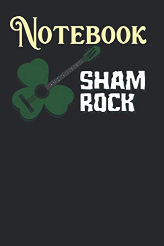 Composition Notebook, Journal Notebook: Funny Shamrock Guitar Player St Patricks Day Size 6'' x 9'', 100 Pages for Notes, To Do Lists, Doodles, Journal, A special gift for Kids, Him or Her