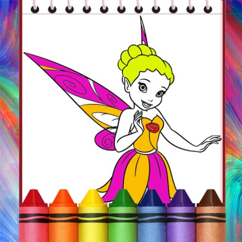 Cute Fairy Coloring Book