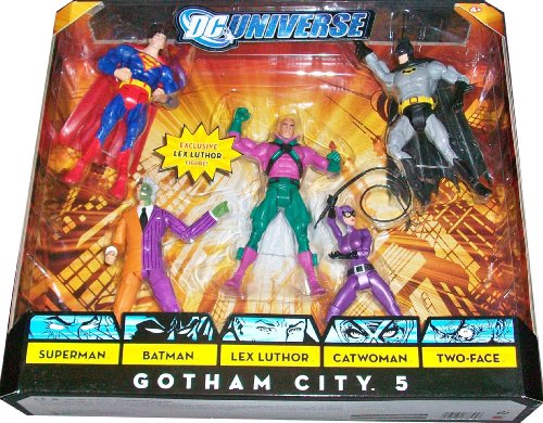 DC Universe Classics Exclusive Action Figure 5-Pack Gotham City 5 (Superman, Batman, Lex Luthor, Catwoman and Two-Face)