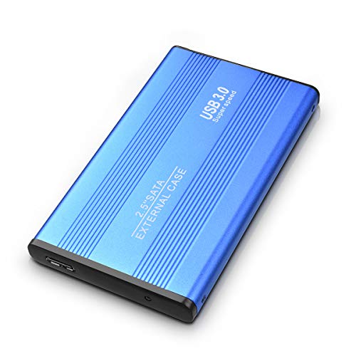 Disco Duro Externo 2tb Portátil 2.5", USB3.0 SATA HDD Almacenamiento para PC, Mac, MacBook, Chromebook, Xbox (2tb, Azul)