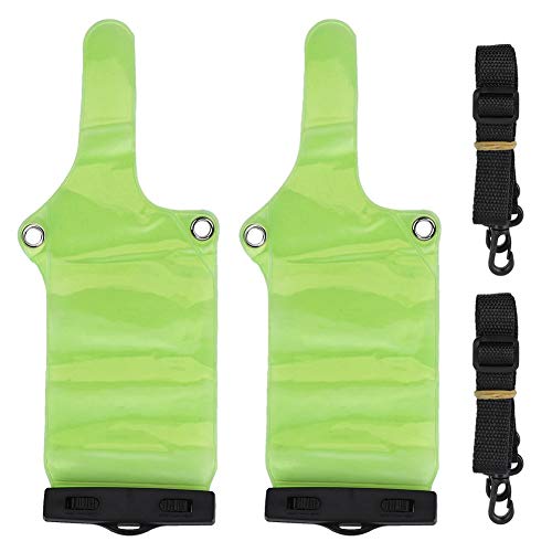 Diyeeni 2 Piezas Walkie Talkie Funda Impermeable, Funda Impermeable de Radio de PVC, Funda Protectora para BaoFeng UV5R / UV82 / BF-888S, Fuerte protección contra el Polvo de Humedad