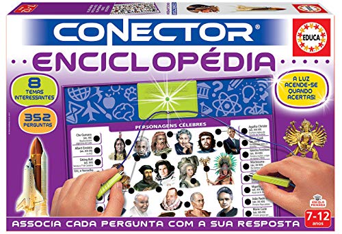 Educa 17287 Conector Jogo Educativo para crianças. Aprenda a enciclopedia. + 7 Anos. Ref