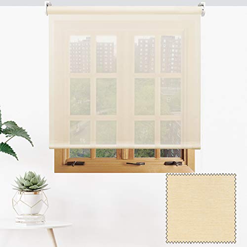 ESTORES Trans-LUZ Premium/Gran Transparencia con LUMINOSIDAD Garantizada y A SU Medida. Medidas expresadas Ancho x Alto. Color: Beige. Medidas: 284cm x 280cm