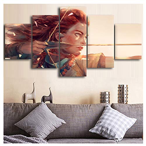 feitao Pinturas De Videojuegos Horizon Zero Dawn Eloy, Cuadros En Lienzo, Decoración De Arte De Pared para El Hogar, Carteles -15X24 15X32 15X40 Pulgadas Sin Marco