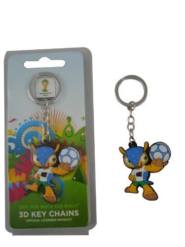 Fifa Wm 2014 - Llavero de fuleco con la pelota en la mano la mascota oficial de la copa mundial de la fifa 2014 brasil