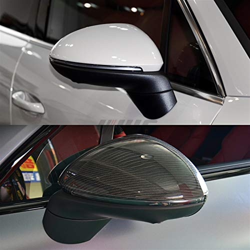 Fit For El Porsche Cayenne Turbo GTS 2015-2019 De Fibra De Carbono Cubierta Vista Lateral Hecho ala del Coche del Espejo Retrovisor De La Puerta Cubierta del Espejo (Color : 18 19)