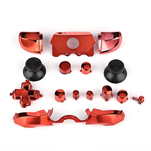 Fosa - Mando de botones Xbox One - Kit de botones de repuesto para Xbox One, color rojo