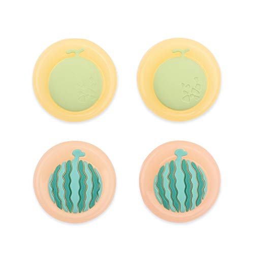 GeekShare 4PCS Silicona Sandía y Hami melón Joy Con Thumb Grip Set Joystick Caps Switch y Switch Lite Cubierta Analog Thumb Stick Grips - Sandía y Hami melón