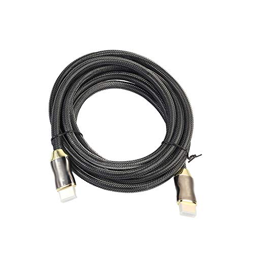 GJQDDP V2.0 4k hdmi Cable Premium Trenzado Ultra HD TV 2160p Arco Largo Rango de Cromo para BLU-Ray, Xbox 360, PS3 / PS4, Roku, Nintendo,3m