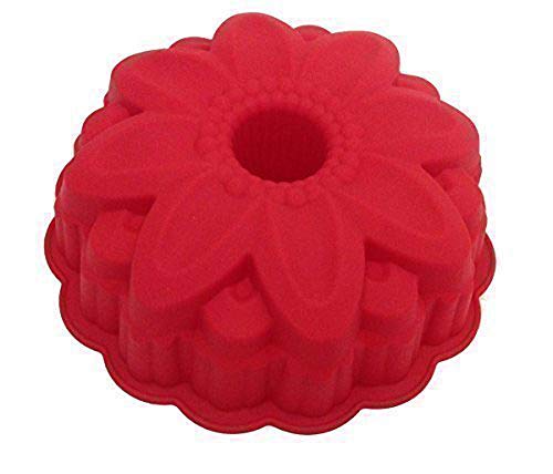 GMMH Original Moldes de Silicona Flores Molde para Hornear Forma Fruta Molde - Rojo Oscuro