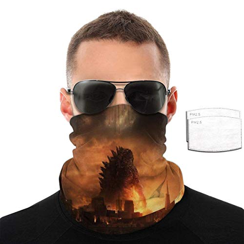 Godzilla King Of The Monsters T con 2 piezas de filtros Winter Neck Polaina/Balaclava para esquí, snowboard