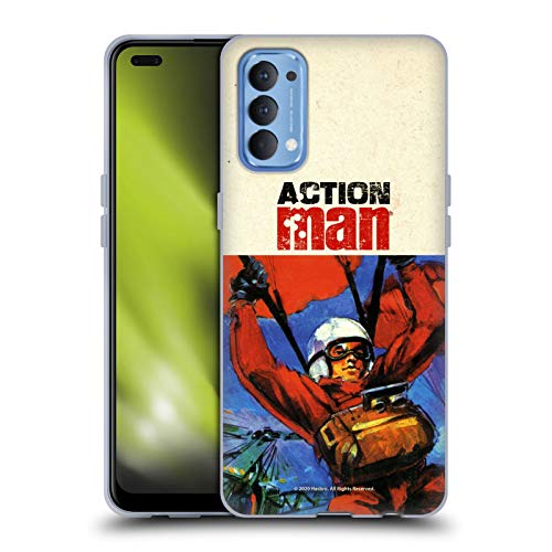 Head Case Designs Oficial Action Man Paracaídas Clásicos Carcasa de Gel de Silicona Compatible con OPPO Reno 4 5G